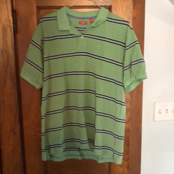 Izod Other - Izod Men’s XXL Polo Shirt Green with blue stripes